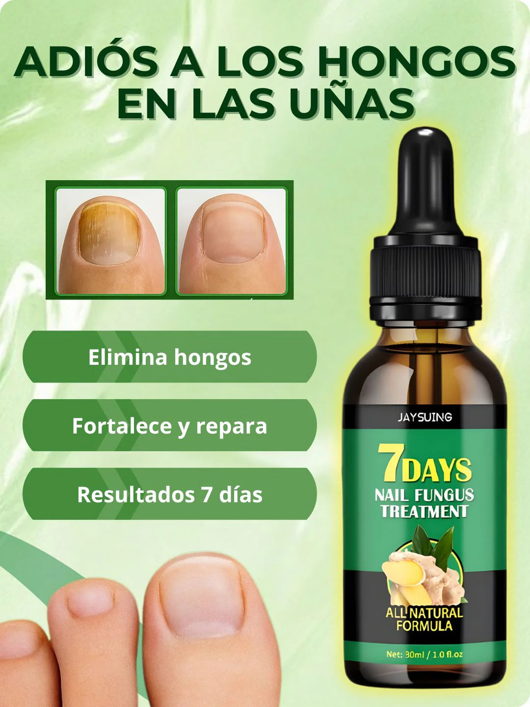 Serum Clínico 7 Days® | Eliminación de Hongos en Uñas Desde la Raíz